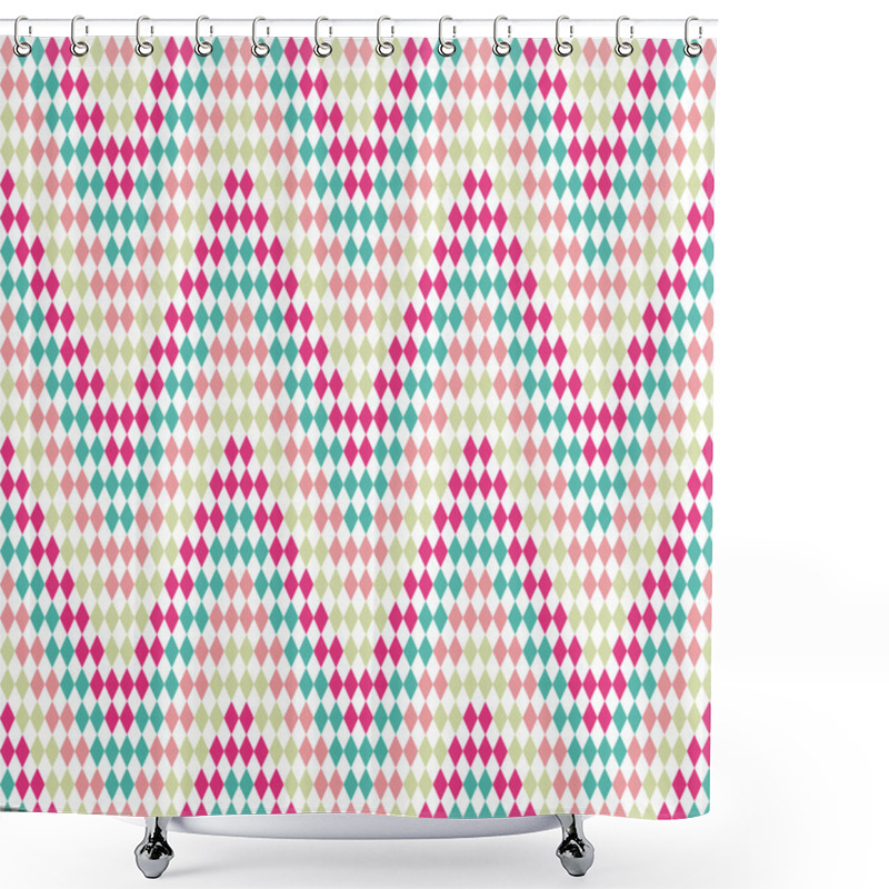 Personality  Abstract Zigzag Pattern. Shower Curtains