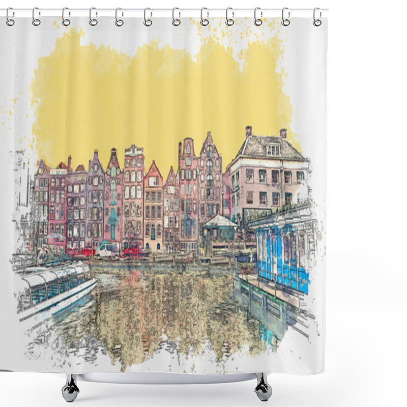 Personality  Traditional Architecture In Amsterdam Shower Curtains