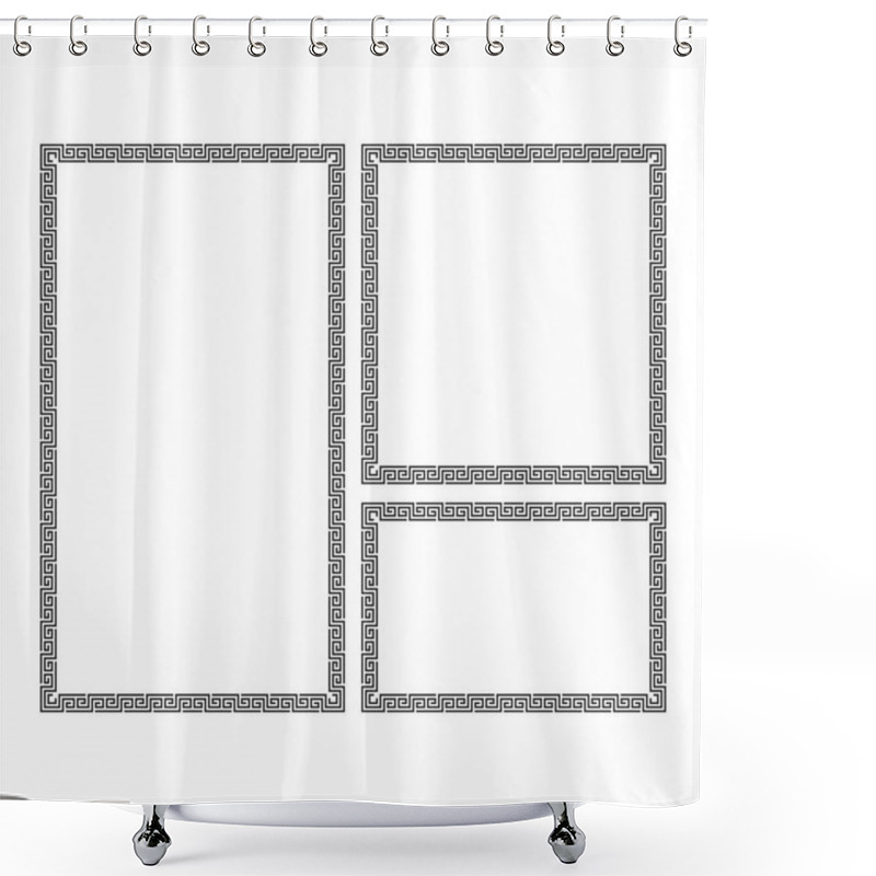 Personality  Decorative Frame Set. Shower Curtains