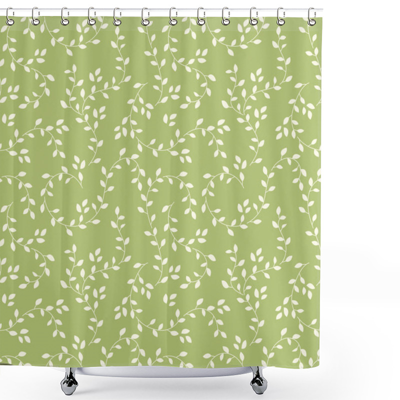 Personality  Branches With Leaves Pattern Shower Curtains