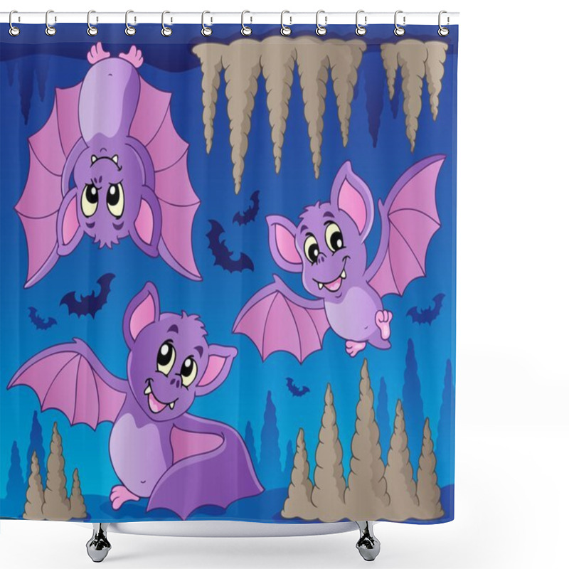 Personality  Bats Theme Image 1 Shower Curtains