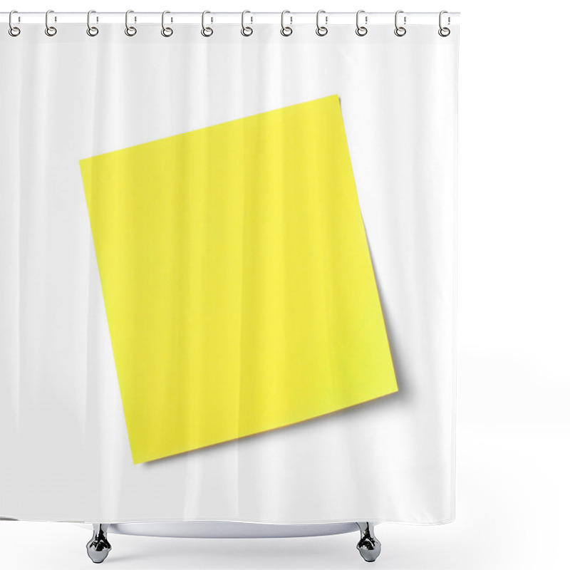 Personality  Adhesive Note On White Shower Curtains