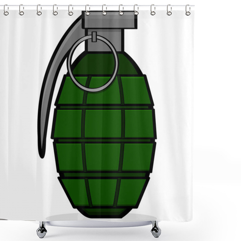 Personality  Hand Grenade Shower Curtains