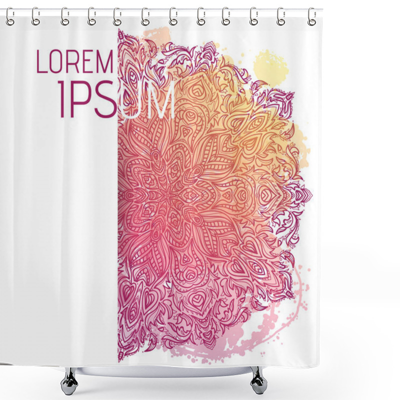 Personality  Beautiful Pink Mandala Shower Curtains