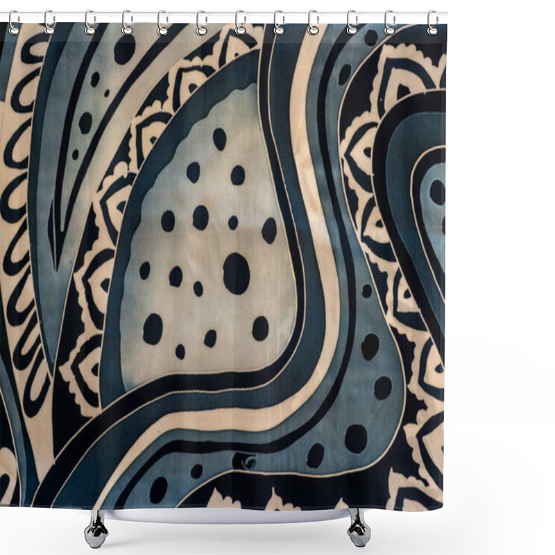 Personality  Beautiful Batik Pattern Shower Curtains