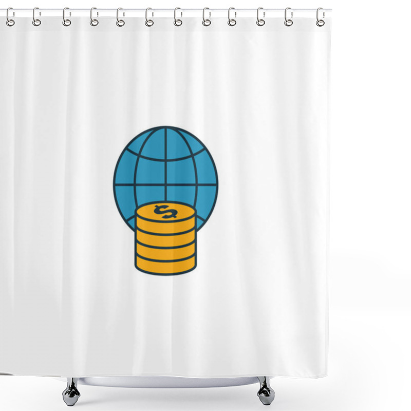 Personality  Tokenization Icon Set. Four Elements In Diferent Styles From Fintech Icons Collection. Creative Tokenization Icons Filled, Outline, Colored And Flat Symbols Shower Curtains