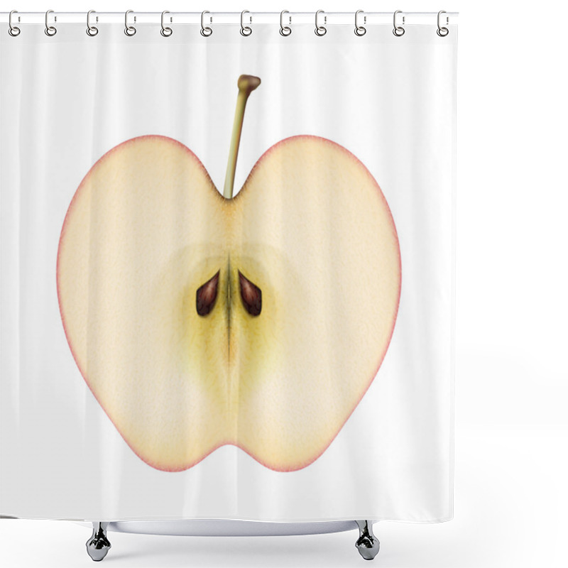 Personality  Slice Fresh Apple Shower Curtains