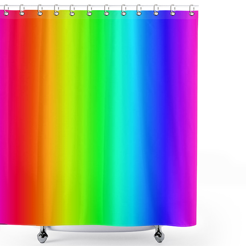 Personality  Rainbow, RGB Visible Light Spectrum Background, Backdrop Element Shower Curtains