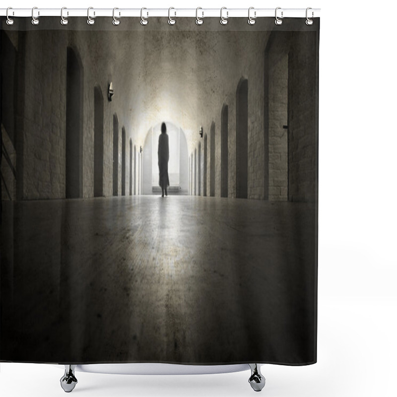 Personality  Haunted House Shower Curtains