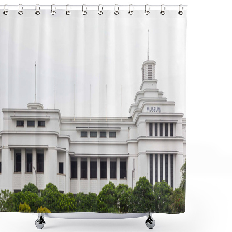 Personality  Bank Mandiri Museum Building In Jakarta Old Town In Indonesia. Shower Curtains