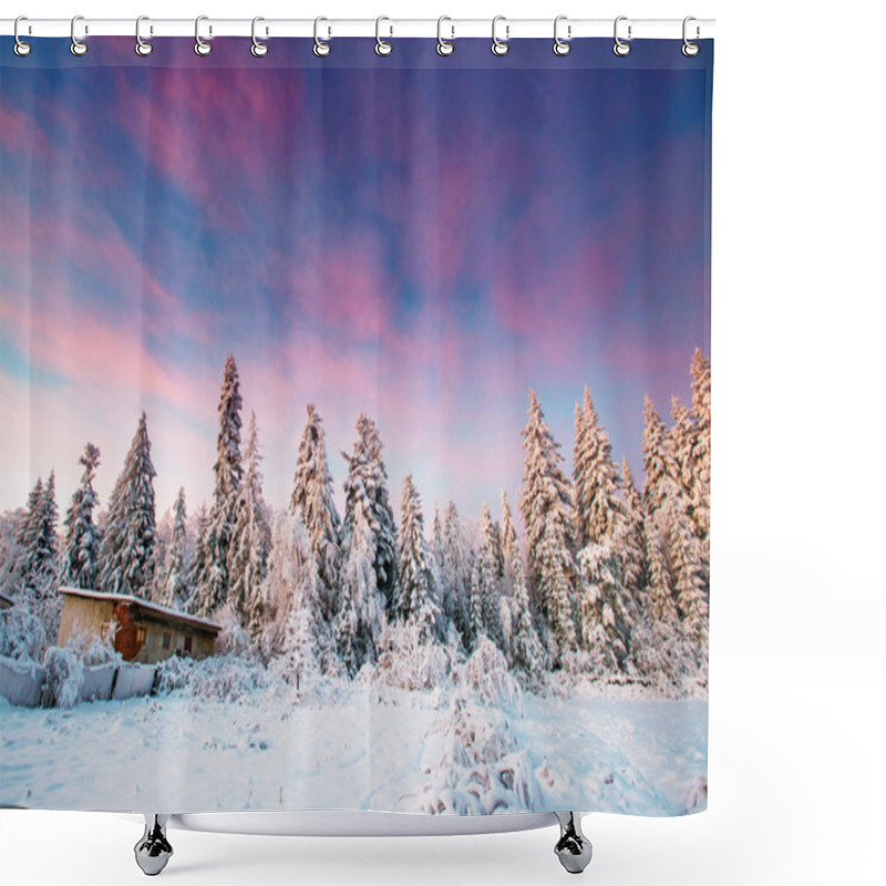 Personality  Winter Landscape  Shower Curtains