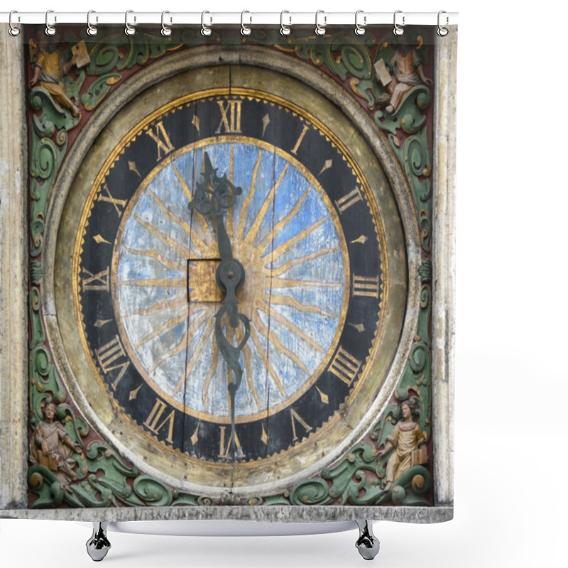 Personality  Old Clocks In Tallinn Shower Curtains