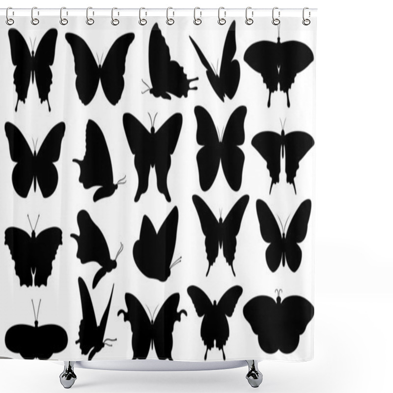 Personality  Butterflies Shower Curtains