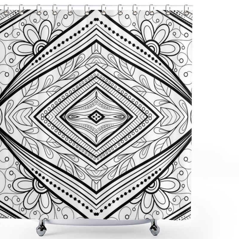 Personality  Abstract Tribal Pattern Shower Curtains