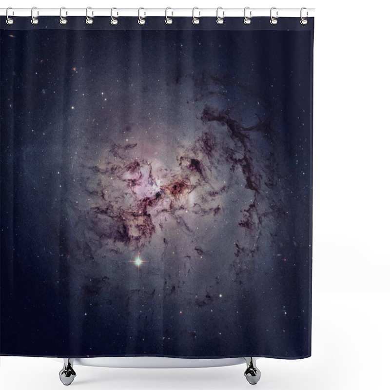 Personality  Giant Elliptical Galaxy NGC 1316 In The Constellation Fornax. Shower Curtains