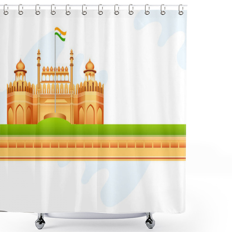 Personality  Red Fort In India Shower Curtains