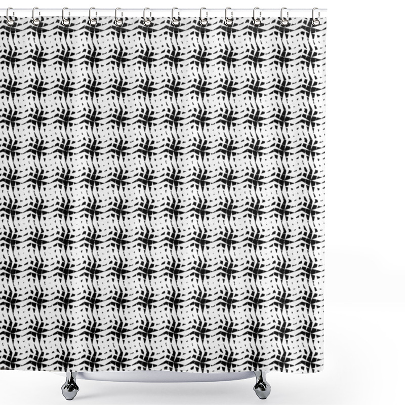 Personality  Repeatable Abstract Snakeskin Grid Shower Curtains