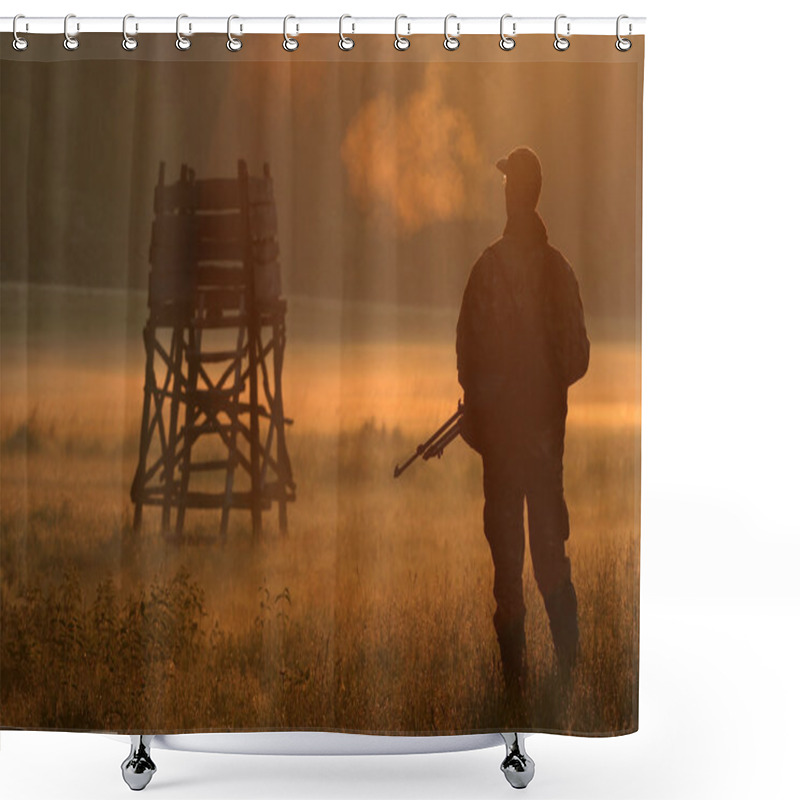 Personality  Hunter Shower Curtains