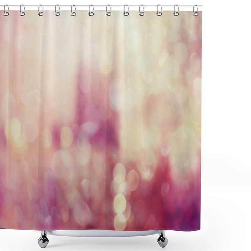 Personality  Abstract Pink Background With Bokeh Shower Curtains