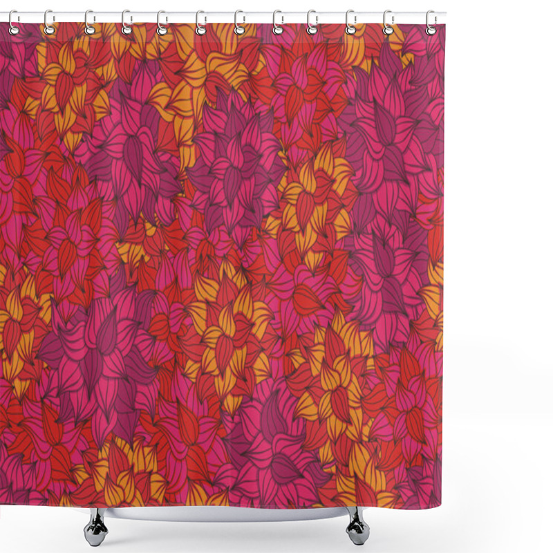 Personality  Seamless Floral Pattern Shower Curtains