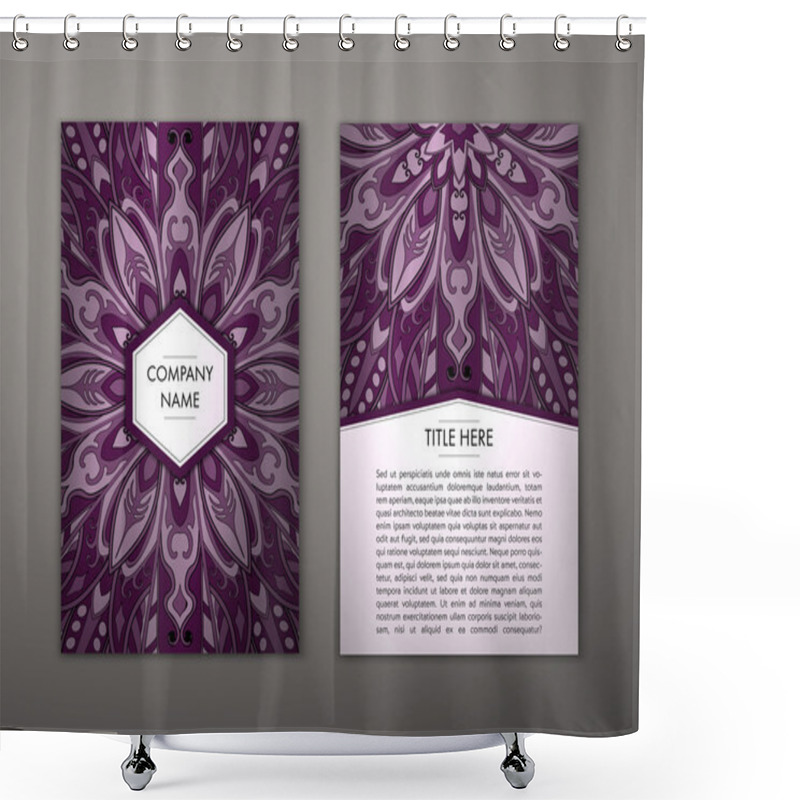 Personality  Flyer With Floral Mandala Pattern Shower Curtains