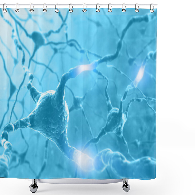 Personality  Neuron Energy Shower Curtains