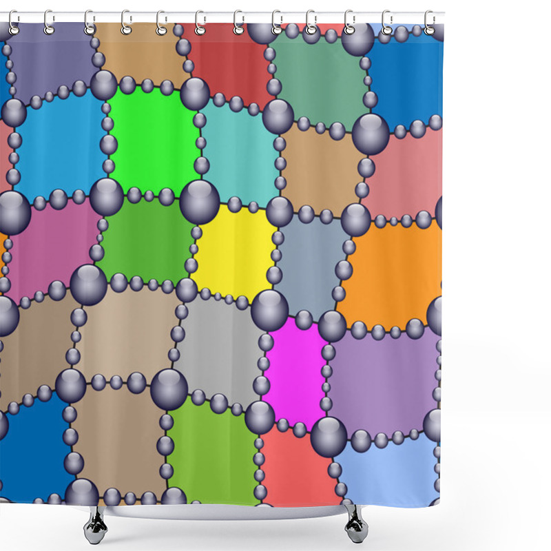 Personality  Patchwork Seamless Pattern Shower Curtains