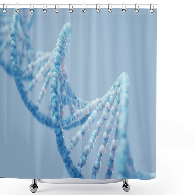 Personality  DNA Complex Spiral Structure Shower Curtains