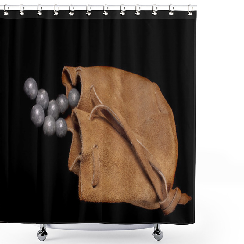 Personality  Pouch Of Lead Ball Shower Curtains