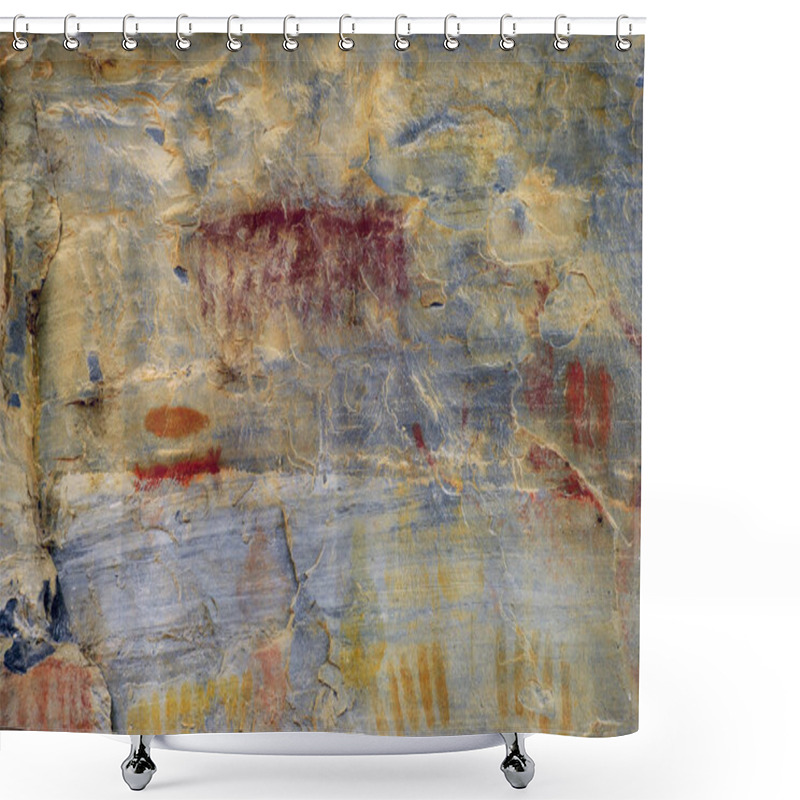 Personality  Rock Drawing Of Cerca Grande - Matozinhos (MG) Brazil Shower Curtains