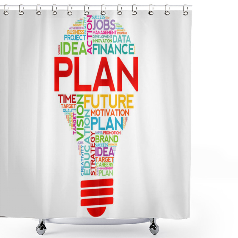 Personality  PLAN Bulb Shower Curtains