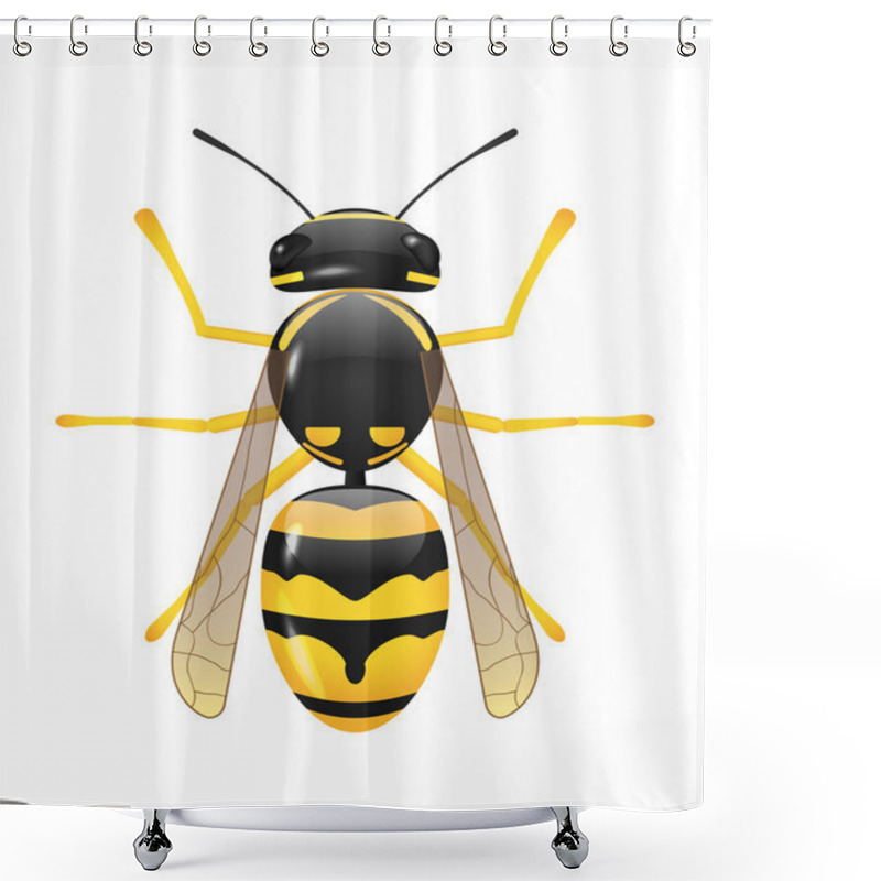 Personality  Yellow Jacket Shower Curtains