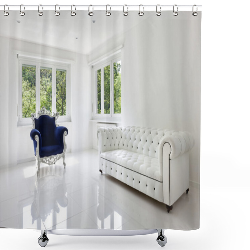 Personality  Leather Sofa, Armchair Classical Shower Curtains