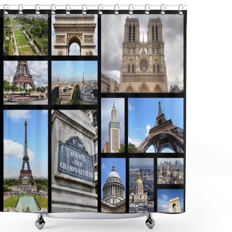 Personality  Paris Photo Collection Shower Curtains