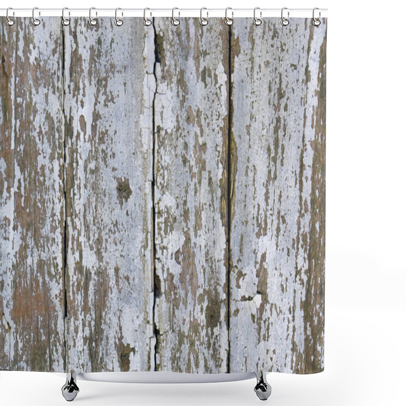 Personality  Rundown Wooden Facade Detail Shower Curtains