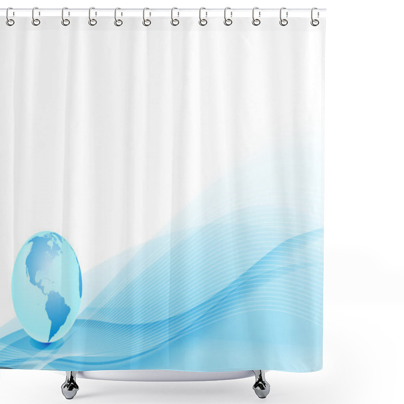 Personality  Globe Shower Curtains