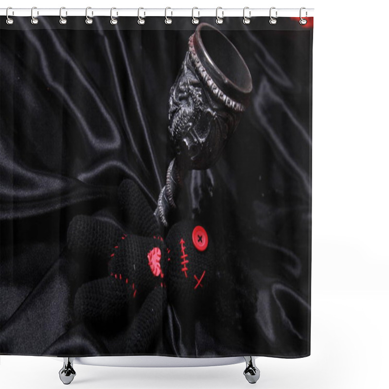 Personality  Black Magic Dark Voodoo Shower Curtains