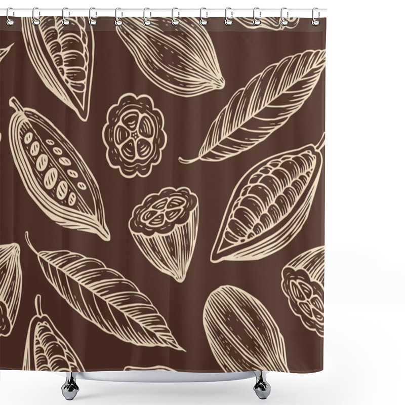 Personality  Cocoa Pattern Shower Curtains