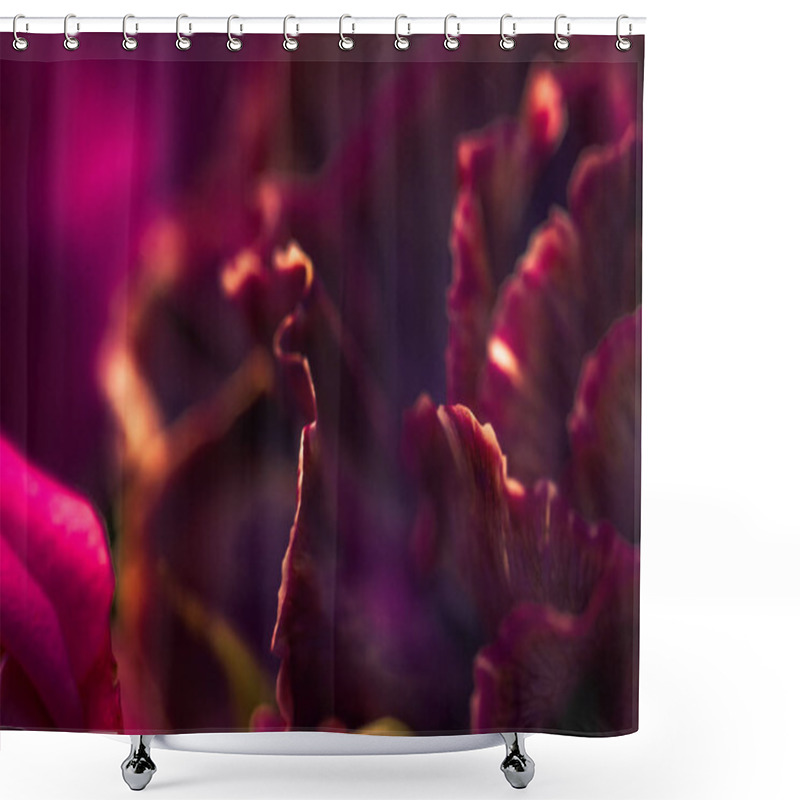 Personality  Burgundy Carnation Flower In Bloom, Abstract Floral Blossom Art  Shower Curtains