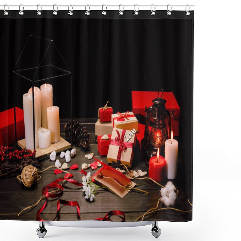 Personality  Gift Boxes And Candles  Shower Curtains