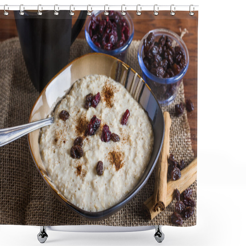 Personality  Early Morning Fruit And Oats Breakfast Shower Curtains