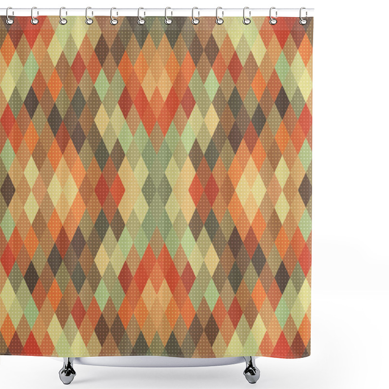 Personality  Seamless Geometric Background Shower Curtains