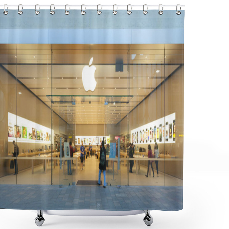 Personality  Apple Store In Adelaide Shower Curtains