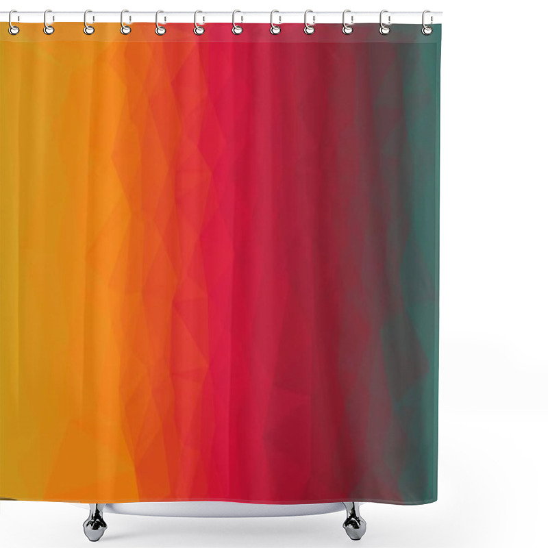 Personality  Abstract Geometric Background With Poly Pattern Shower Curtains