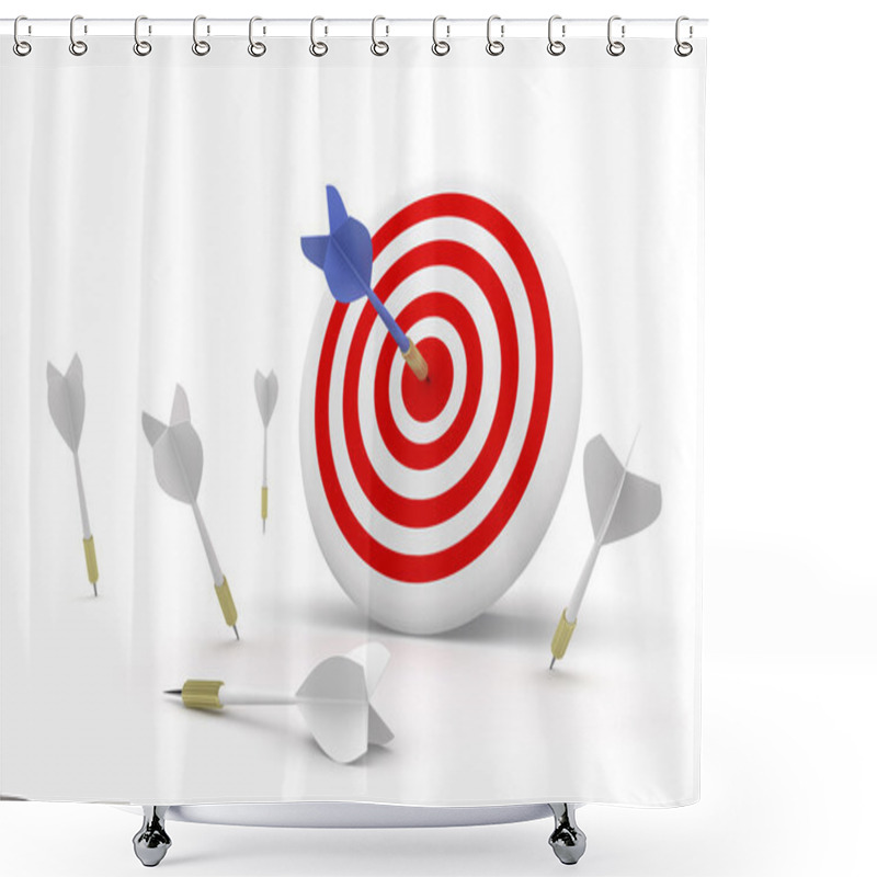 Personality  Darts Concept. Shower Curtains