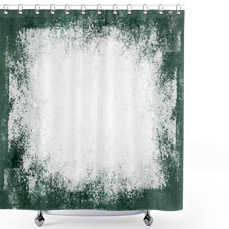 Personality  White Painted Grunge Texture Background Shower Curtains