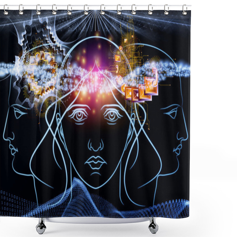 Personality  Digital Reasoning Shower Curtains