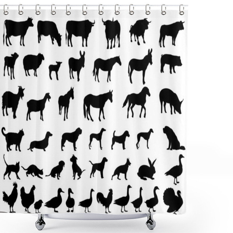 Personality  Animals Shower Curtains