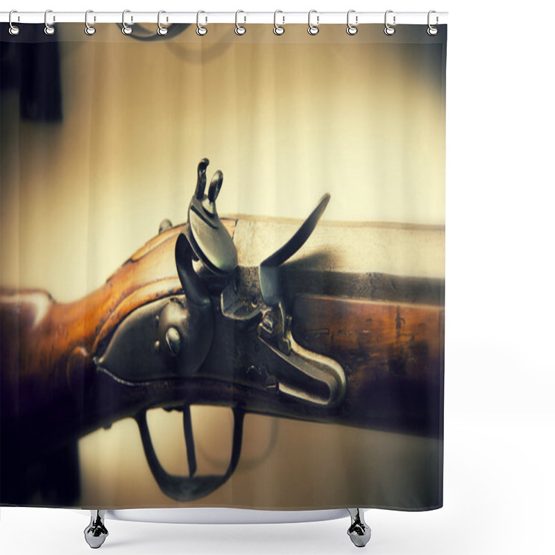 Personality  Old Gun Shower Curtains