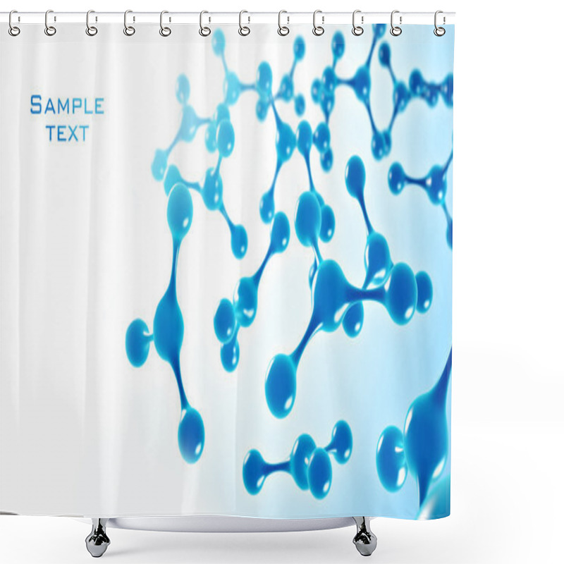 Personality  Molecule Shower Curtains